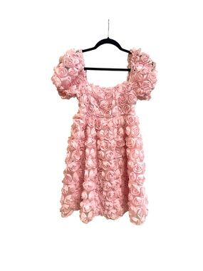 Altar'd State Blush Pink 3D Flower Applique Dress XS